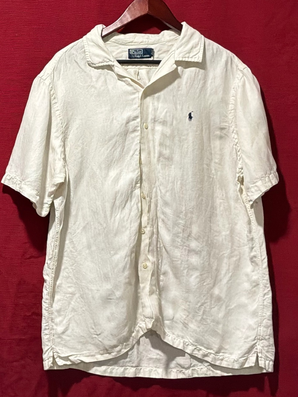 Polo by Ralph Lauren White Polo with Navy Pony